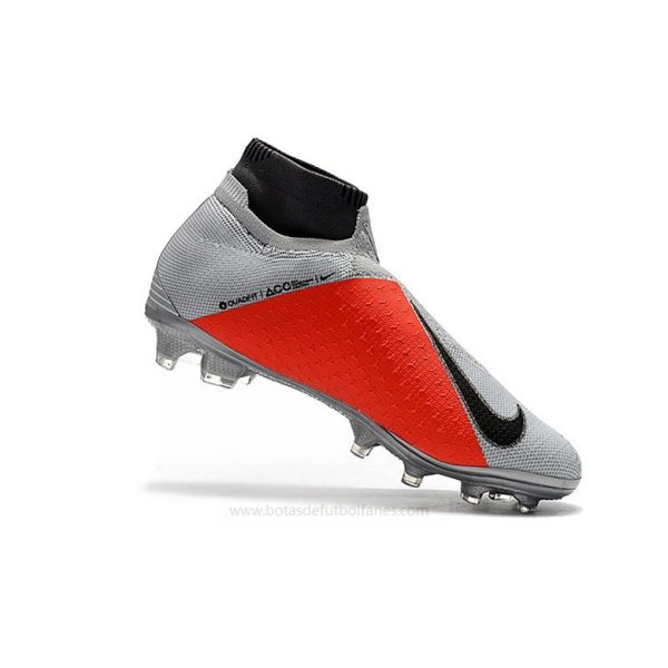 Nike Phantom Vision Elite DF FG Gris Rojo